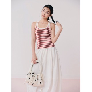 Áo len OLV hai dây ôm tôn dáng thoải mái năng động Ribbed Knit Tank Top nhiều màu phù hợp đi chơi