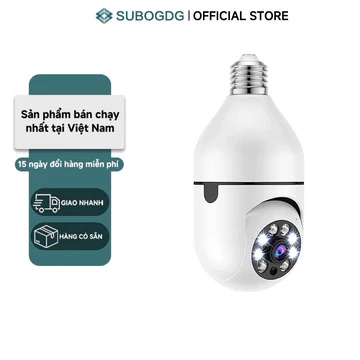 SUBOGDG Camera Wifi LED Đuôi Bóng Đèn Xoay 360 Độ 5.0Mps - 1080P-camera bóng đèn-camera 360 độ-camera wifi