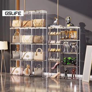 GSlife Hộp Mica Chống Bụi Đựng Mỹ Phẩm - Thiết Kế Trong Suốt, Phù Hợp Để Bàn Trang Điểm Hiển Thị Rõ Nét Búp Bê & Đồ Chơi