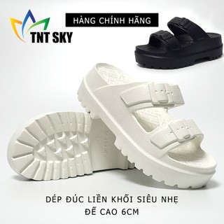Dép Nữ Quai Ngang Đúc Liền Khối Siêu Nhẹ, Đế Cao 6cm - Hàng Chính Hãng Hù Kiệt - HK3138