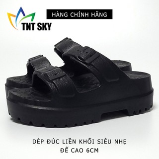 Dép Nữ Quai Ngang Đúc Liền Khối Siêu Nhẹ, Đế Cao 6cm - Hàng Chính Hãng Hù Kiệt - HK3138