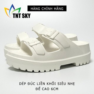 Dép Nữ Quai Ngang Đúc Liền Khối Siêu Nhẹ, Đế Cao 6cm - Hàng Chính Hãng Hù Kiệt - HK3138