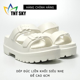 Dép Nữ Quai Ngang Đúc Liền Khối Siêu Nhẹ, Đế Cao 6cm - Hàng Chính Hãng Hù Kiệt - HK3138