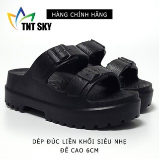 Dép Nữ Quai Ngang Đúc Liền Khối Siêu Nhẹ, Đế Cao 6cm - Hàng Chính Hãng Hù Kiệt - HK3138
