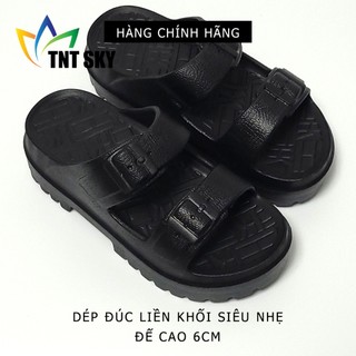 Dép Nữ Quai Ngang Đúc Liền Khối Siêu Nhẹ, Đế Cao 6cm - Hàng Chính Hãng Hù Kiệt - HK3138