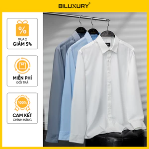 Áo Sơ Mi Nam Dài Tay 9SMDB547 Biluxury Form Slimfit Cao Cấp Tôn Dáng Chống Nhăn Bền Màu