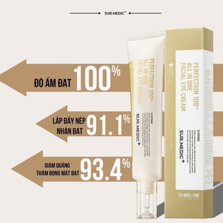 Kem Mắt Sur.Medic+ Perfection 100tm All In One Facial Eye Cream Dưỡng Sáng, Mờ Thâm, Nếp nhăn 35ml