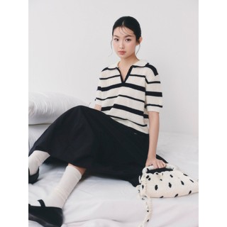 Chân váy bí OLV dáng dài phồng chất dù trẻ trung Cotton Puff Maxi Skirt nhiều màu phù hợp đi chơi