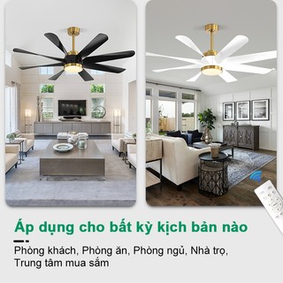 GOGEOUS Quạt trần 8 cánh kích thước siêu lớn 152cm Thích hợp cho, phòng khách, trung tâm mua sắm, quán cà phê