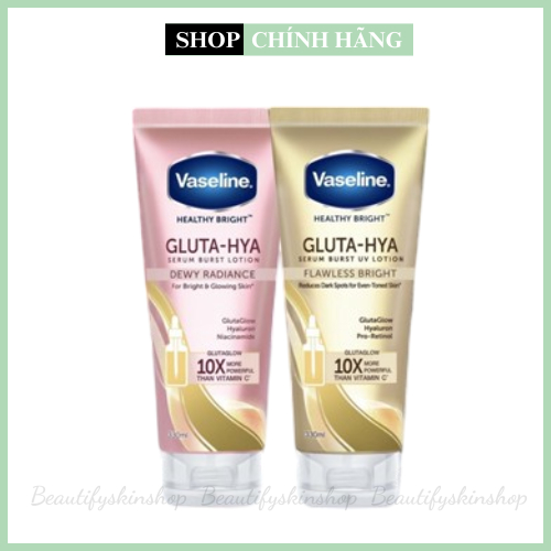 Sữa dưỡng thể Vaseline Healthy Bright Gluta HYA Serum Burst Lotion 10X Thái Lan 300ml