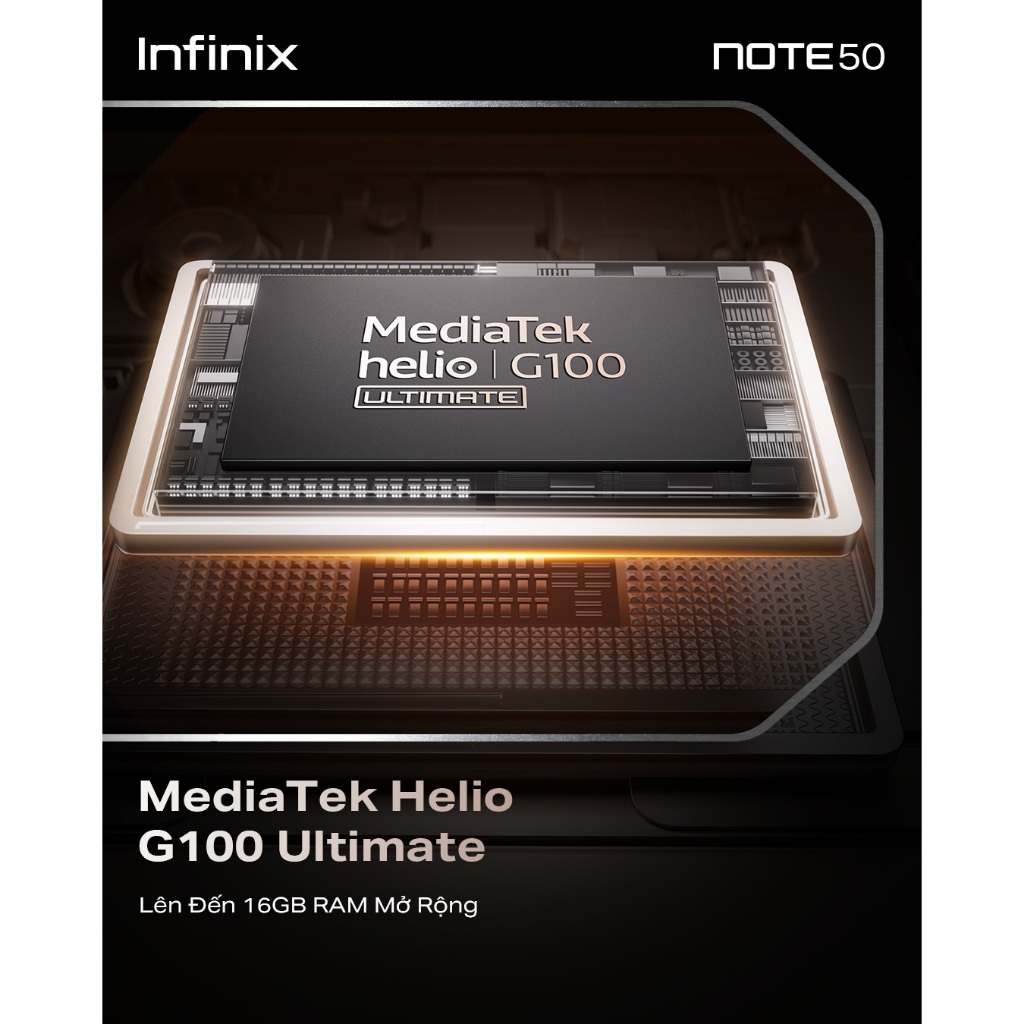 Điện thoại Infinix NOTE 50 (8GB/256GB) | AMOLED 144Hz | Camera AI 50MP | Loa Kép | Sạc 45W | BH 12T
