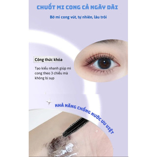 Chuốt Mi Skyvii Fiber Grafting Waterproof Chống Trôi Làm Cong Dài Dày Mi Siêu Tự Nhiên