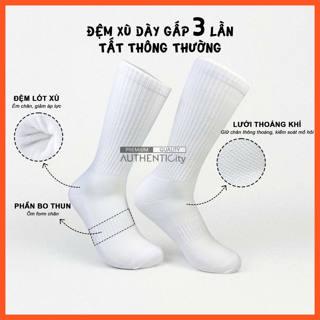 [Combo 5] Tất Vớ Nam Nữ Chất Liệu Cotton Cao Cấp Êm Ái Dày Dặn Thoáng Khí