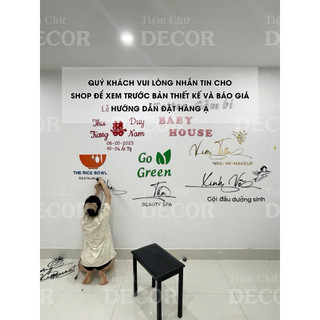 (Nhắn shop)Thiết Kế Chữ Theo Yêu Cầu Chữ logo alu - trang trí dán tường - Chữ Dán Tường, Dán Biển Quảng Cáo Decor Phòng