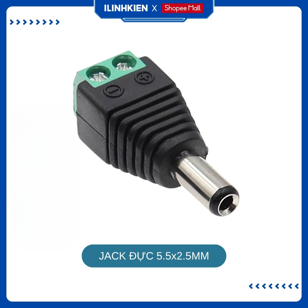 Jack Nguồn DC Đực Cái 5.5x2.1mm 5.5x2.5mm 3.5x1.3mm Chất Lượng Cao ILinhkien