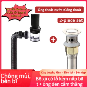 xi phông bồn rửa bát,nắp cống ngăn mùi, ống xả đen cắm thẳng | Thoát nước nhanh, chống mùi, dễ lắp đặt