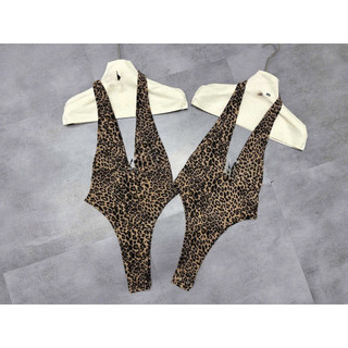 Áo bodysuit quàng cổ da beo siu chất