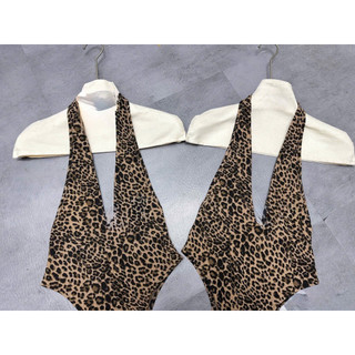 Áo bodysuit quàng cổ da beo siu chất
