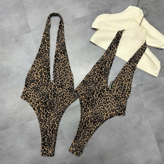 Áo bodysuit quàng cổ da beo siu chất