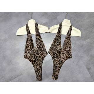Áo bodysuit quàng cổ da beo siu chất