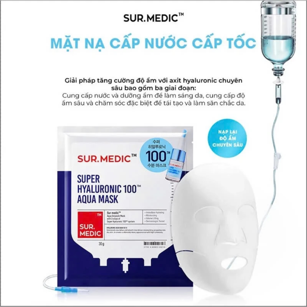 Mặt Nạ Dưỡng Trắng SURMEDIC Bright Glutathione Mask 28g/30g