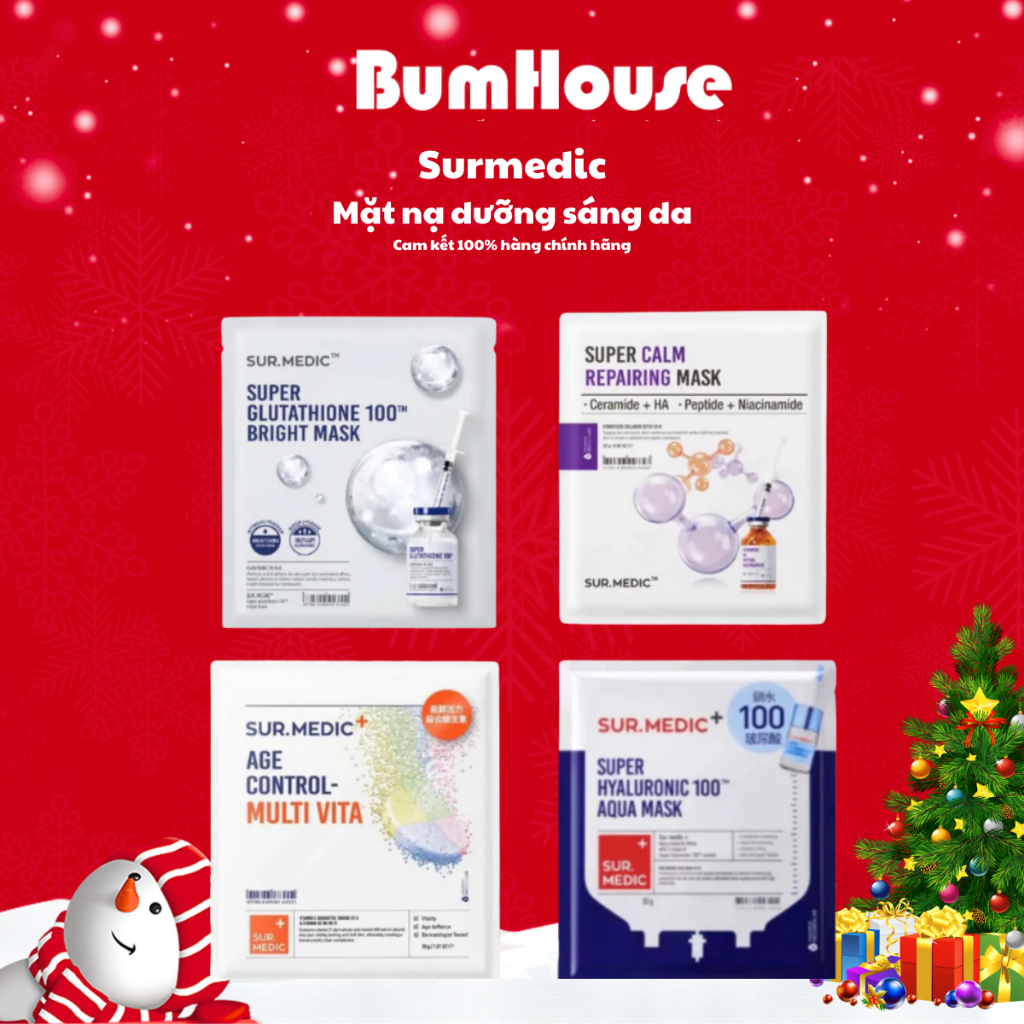 Mặt Nạ Dưỡng Trắng SURMEDIC Bright Glutathione Mask 28g/30g