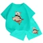 Bộ Quần Áo Cotton Mặc Hè – Shin Cõng Chú Cún Trắng, Bé Mặc Cực Dễ Thương (M 239)