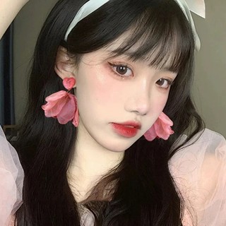 Khuyên tai nữ thời trang phong cách tưởi trẻ, kỳ nghỉ  màu hồng dễ thương