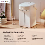 Bình Thủy Điện Bear 5L Bình Đun Nước Nóng Đun Sôi Siêu Nhanh Khử Clo Bình Đun Nước Giữ Nhiệt Có Đèn Dịu Nhẹ EWB-5H50M54 — ảnh 8