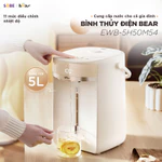 Bình Thủy Điện Bear EWB - 5H50M54 Dung Tích 5L Bình Đun Nước Nóng Đun Sôi Siêu Nhanh Khử Clo Giữ Nhiệt Có Đèn Dịu Nhẹ — ảnh 2