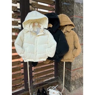 Áo Phao Nữ Nhung Lì Có Mũ Hót Nhất Nhung Dáng Ngăn Cao Cấp Đủ màu WAM02