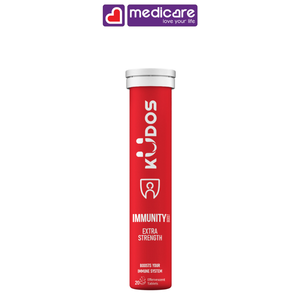 Viên sủi KUDOS immunity bổ sung Vitamin và Khoáng Chất thiết yếu tuýp 20 viên