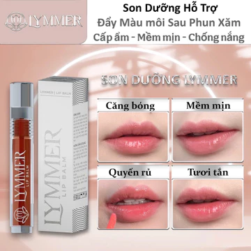 Son Dưỡng Môi Có Màu Lymmer – Sonaly Phân Phối, Chống Nắng, Dưỡng Ẩm Mềm Môi, Chuyên Dùng Sau Phun Xăm
