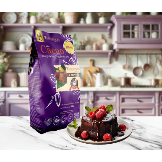 Bột socola 10 gói 20g Hot Chocolate Premium 200g  Caravelle 300g