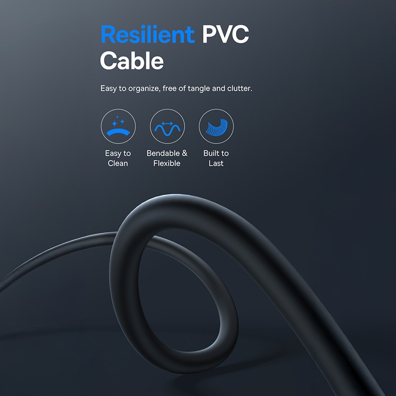 Baseus Ultra-Fast Fast Charging Cable USB-C to USB-C 100W 1.5m Cluster Black