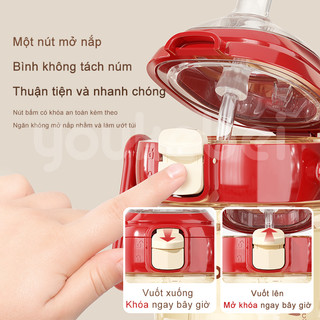 Youkebei bình sữa cho bé Chất Liệu PPSU cao cấp Tự Động Mở Nắp Chống Sặc Dùng Cho Bé 1 Tuổi Trở Lên An Toàn Không BPA