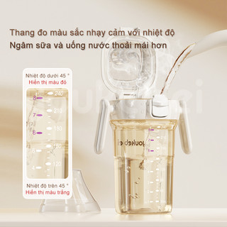 Youkebei bình sữa cho bé Chất Liệu PPSU cao cấp Tự Động Mở Nắp Chống Sặc Dùng Cho Bé 1 Tuổi Trở Lên An Toàn Không BPA