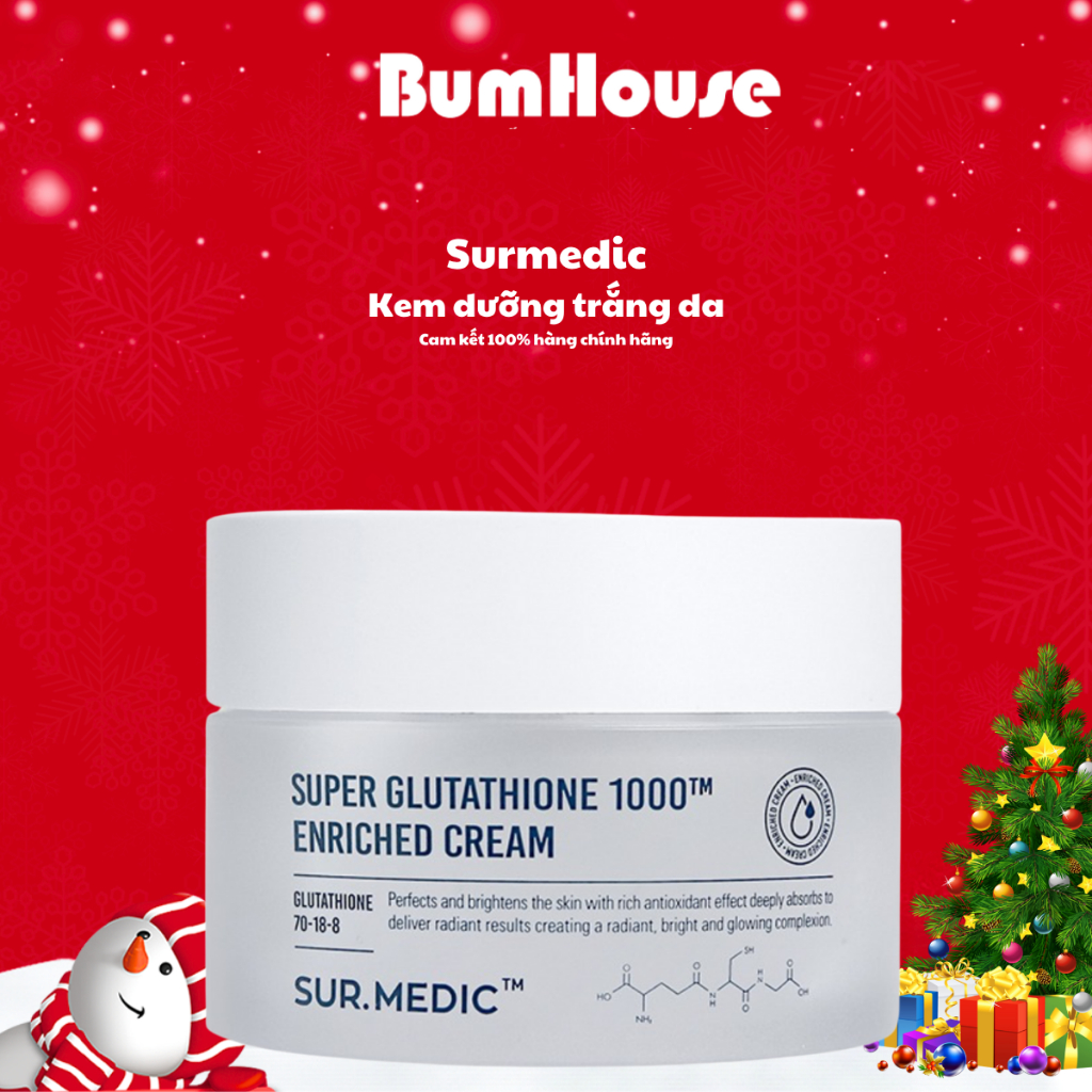 Kem Dưỡng Trắng Căng Bóng Da SUR.MEDIC Super Glutathione Enriched Cream 50ml