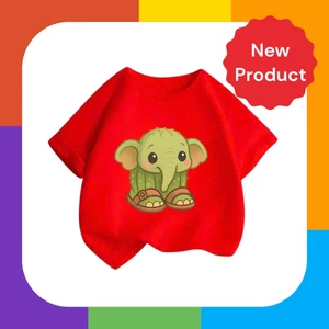 Áo Bé Trai Bé Gái – Voi Xương Rồng Đáng Yêu, Vải Thun Cotton Mềm Mịn Mát Da (M 240)