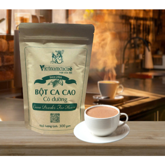 Bột cacao có đường và không đường gói 300g