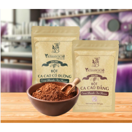 Bột cacao có đường và không đường gói 300g