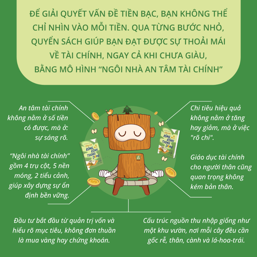 Sách - Sống Đời Rủng Rỉnh Thong Dong - Quán Xuyến Chuyện Tiền Nong, Hướng Về An Tâm Tài Chính