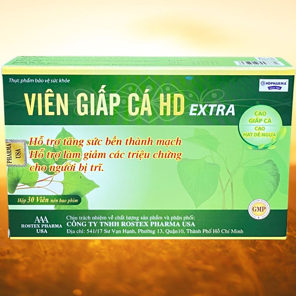 Viên Giấp Cá HD Extra - Rostex - Hải Dương - Vitamin Thanh Lọc