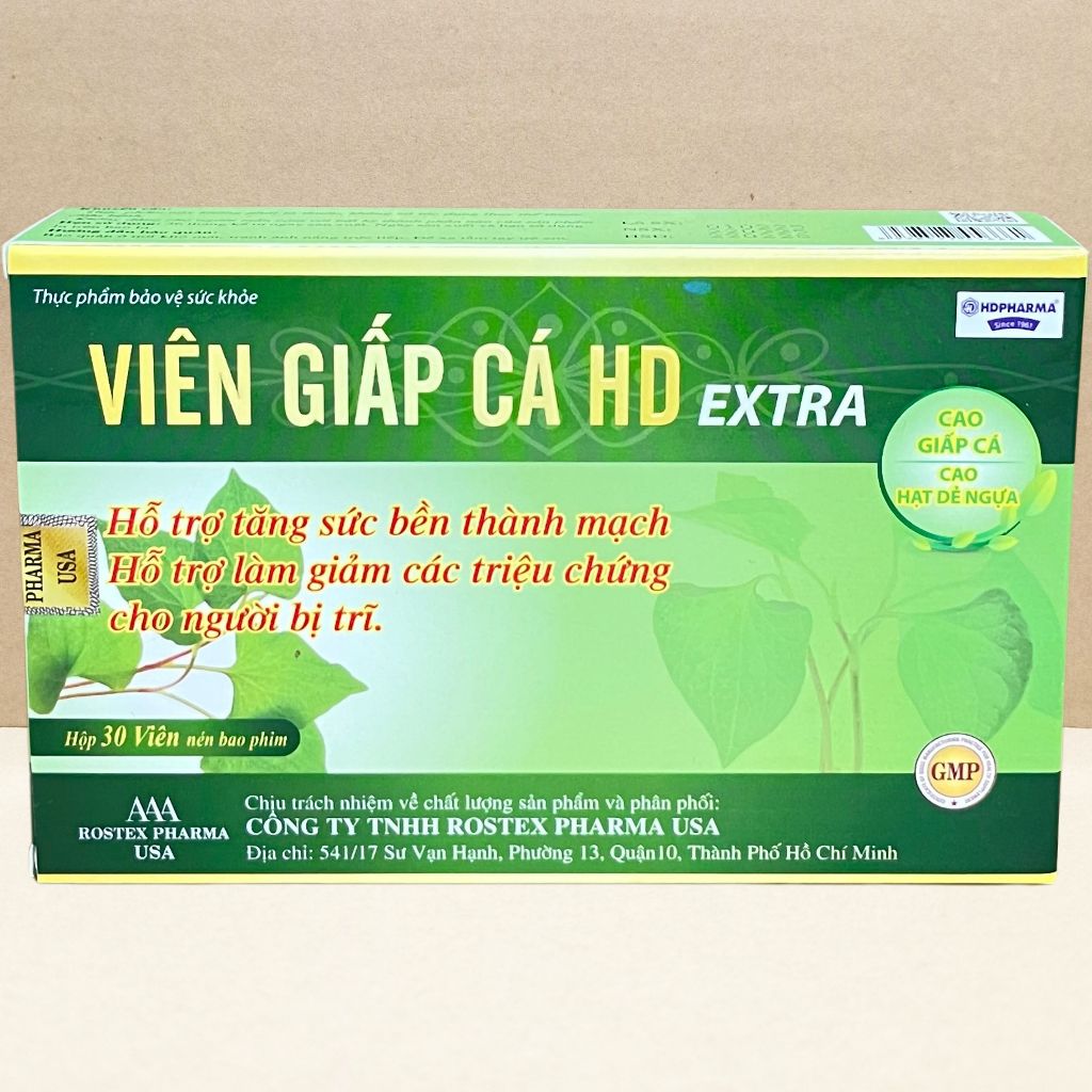 Viên Giấp Cá HD Extra - Rostex - Hải Dương - Vitamin Chữa Lành