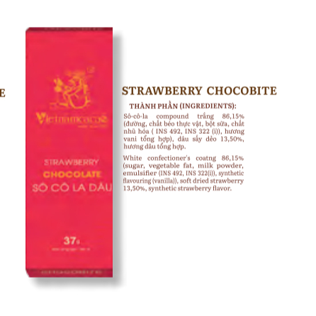 Thanh socola 37g nguyên chất Chocobite nhiều vị