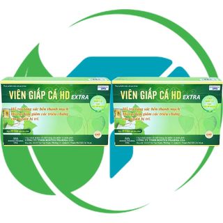 Combo 2 Hộp Viên Giấp Cá HD Extra - Rostex - Hải Dương - Vitamin Phục Hồi