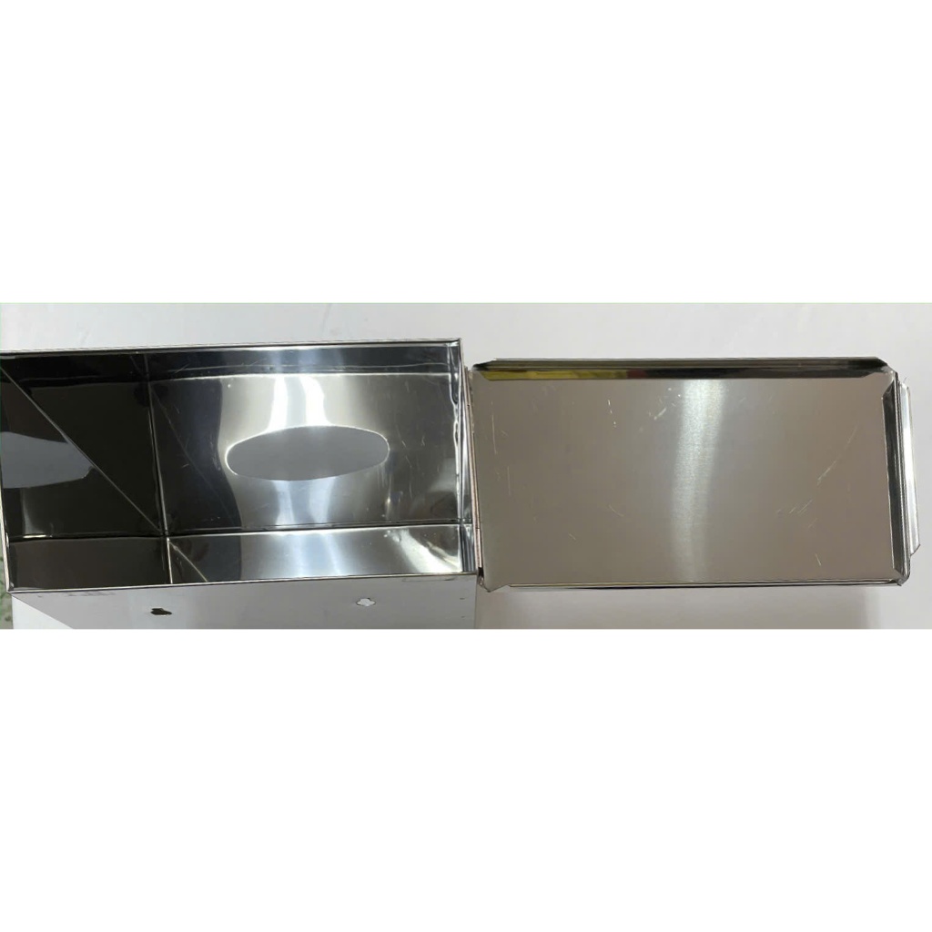 Hộp đựng khăn inox y tế treo tường KT:27x23x12