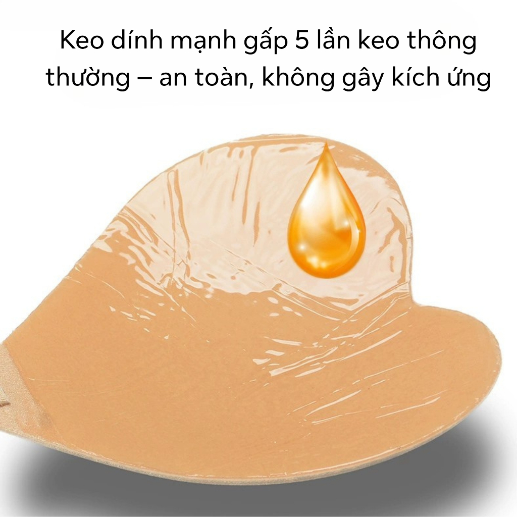 Dán Áo Ngực Vô Hình – Miếng Dán Ngực Siêu Dính Hình Tim Dễ Thương Dán Lên Không Tuột AMYBRA D0159