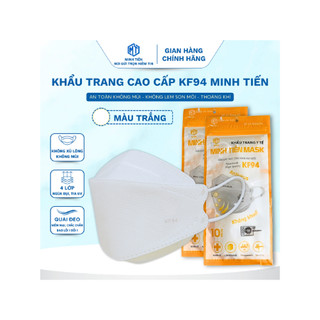 Combo 100-200 Cái Khẩu Trang Cao Cấp KF94 MINH TIẾN 4 Lớp Ko Mùi Ko Sổ Lông Size 45-75kg