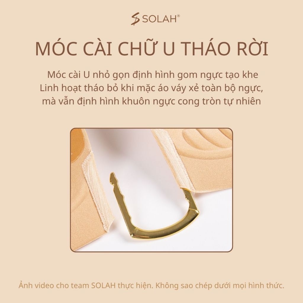 Miếng Dán Ngực Chữ U Tháo Móc SOLAH Áo Váy Hở Ngực Hở Lưng Sexy Đi Biển Tiệc Dạ Hội Du Lịch BR12